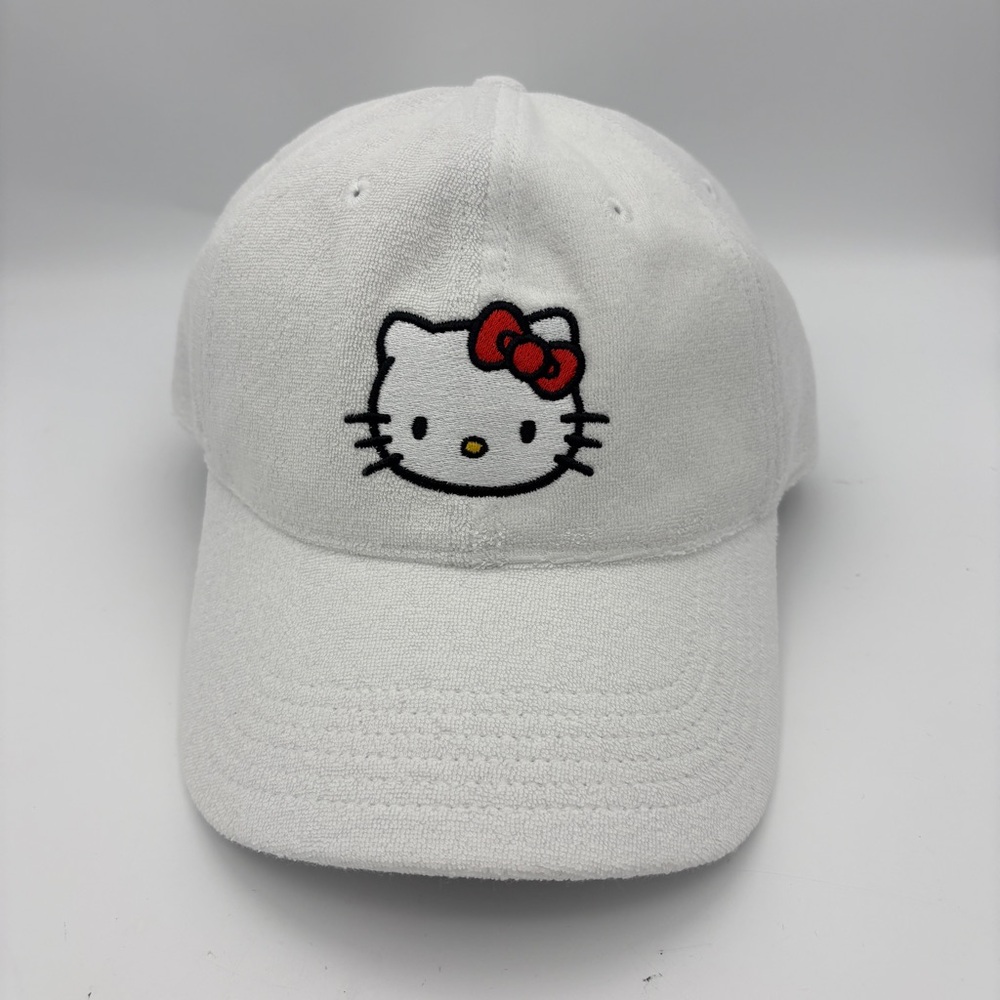 Sanrio Hello Kitty White Terry Dad Cap NWT